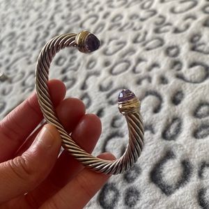 David Yurman Cable classic amethyst bracelet